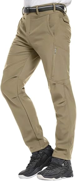 women's fleece lined khaki pants