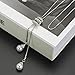 Wensltd Clearance! Women's Luxury Crystal Pearls Pendant Necklace Sweater Chains (Silver)