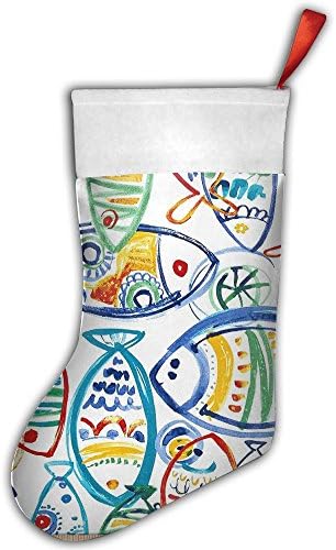 Solarium Outdoor Cast Seaside Vintage Print Pleuche Santa Christmas Craft Red Xmas Stockings Gift