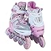 Adjustable Inline Skates for Kids with Illuminating Front Wheels Durable Comfortable Roller Blades Outdoors Pink Small 12J-2 Sizes 885