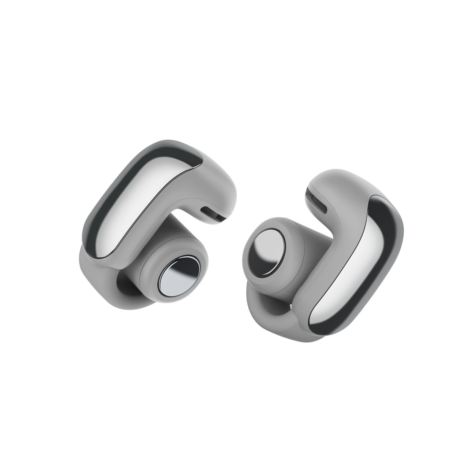 Bose Ultra Open Earbuds mit Bluetooth und OpenAudio Technologie, Clip On Kopfhörer, kabellose Open Ear Earbuds, immersive Audio, bis zu 48 Stunden Akkulaufzeit, Mondlichtgrau - Limited Edition