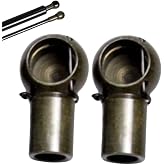 TENKIDOM Qty 4 Metal Material Replace Ball Stud Socket,M6 Female 10mm Thread Lift Support Joint Connectors Gas Spring Strut Bearing End Fitting