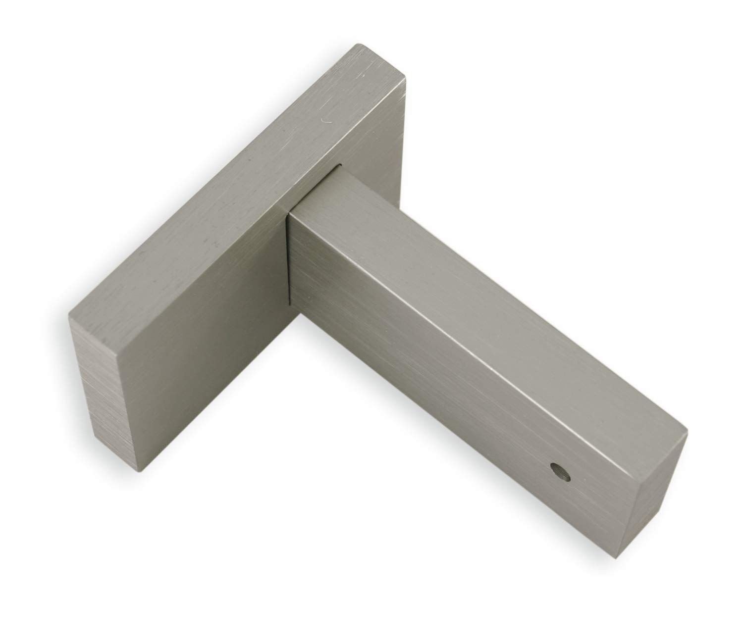 Gardinia Support for Luxor rectangular brushed steel 8 cm, Metal