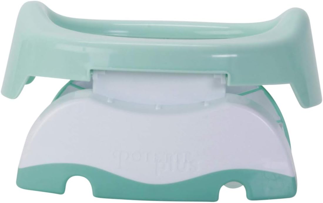 POTETTE PLUS 2-in-1 Travel Pot/Toilet Trainer - Light Green/White - Image 3