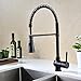 Avola Single Lever Solid Brass Kitchen Sink Faucet, Oil Rubbed Bronze,High Arc Swivel Pull Down Spout Mixer Bar Faucet