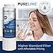 PURELINE NSF & WQA Certified UKF8001 Refrigerator Water Filter, Replacement for Maytag UKF8001P, Whirlpool EDR4RXD1, EveryDrop Filter 4, PUR 4396395 Puriclean II, UKF8001AXX-200, 469006 (Pack of 2)