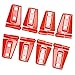 Bolaxin 8 pcs Engine Door Hood Hinge Cover for 4 Door Jeep Wrangler JK 2007-2016 (Red 8pcs)