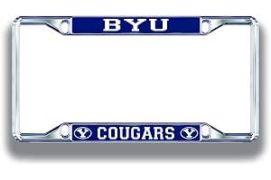 ELITE FAN SHOP NCAA License Plate Frame Silver