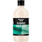 Shuttle Art Fabric Medium, 16.9 oz /500ml Professional Textile Medium for Fabric Painting, Improve Acrylic &amp; Fabric Paint Adhesion, Softness, Vibrancy, Prevent Fading, Ideal for T-Shirts,Shoes,Jeans,Bags