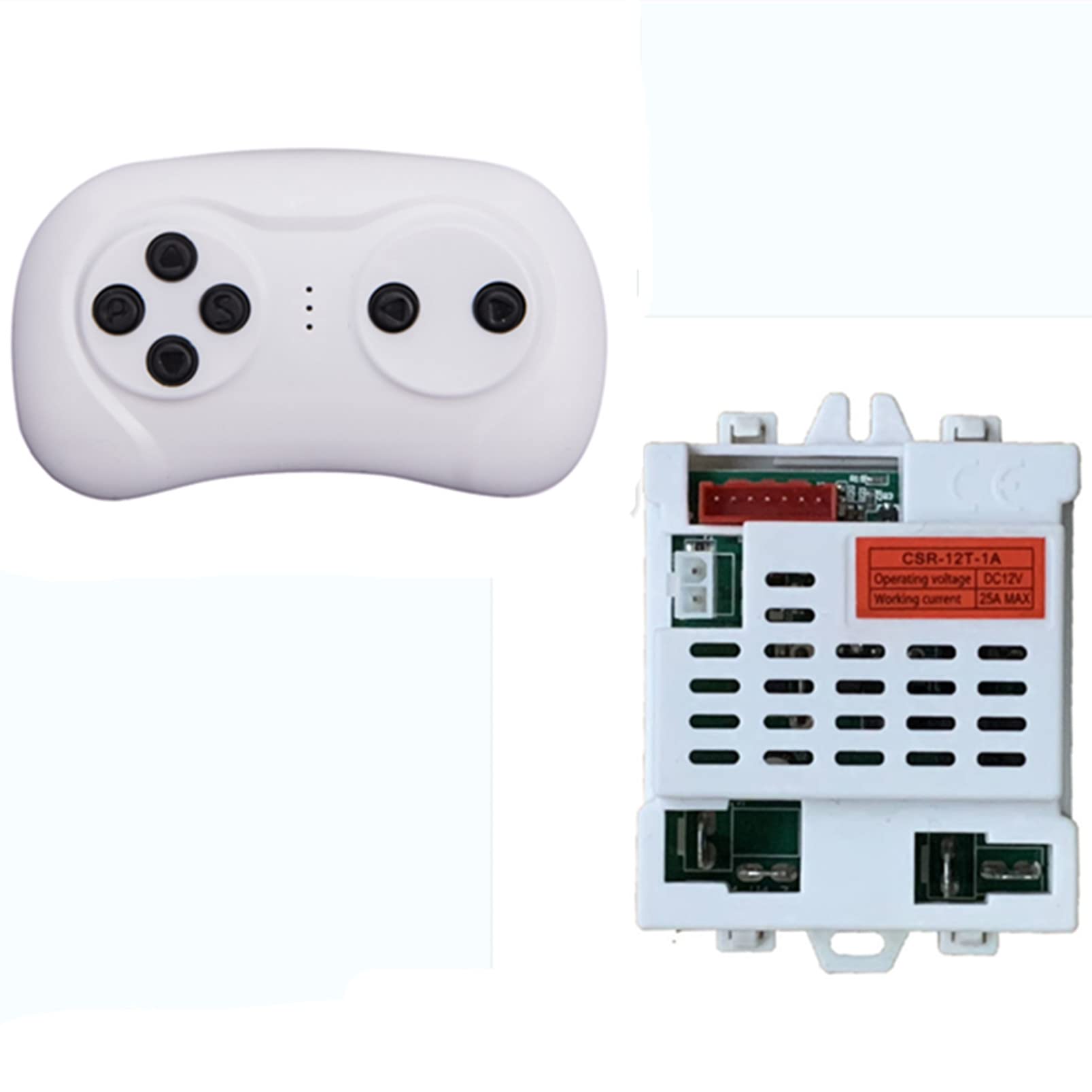 Photo 1 of 2.4G Bluetooth Remote Control and CSR-12T-1A 12V Control Box, Motherboard Receiver Kit for Children Electric Ride On Car Wrangler SUV Replacement Parts
