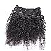 22inch Clip in Kinky Curly Hair Extensions brazilian kinky curly virgin hair Natural 3B 3C Kinky Curly Clip Ons Full Head