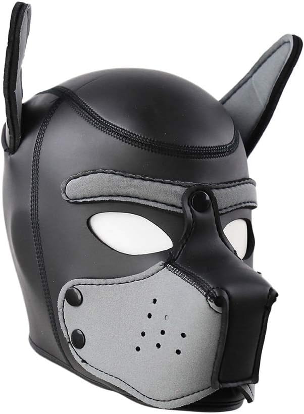 Neoprene Puppy Hood Custom Full Face Novelty Animal Head Mask Costume Dog Head Masks