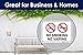 No Smoking No Vaping Sign, 10x7 Inches, Rust Free .040 Aluminum, Fade Resistant, Made in USA