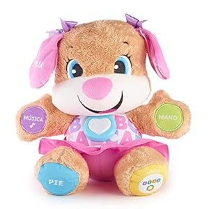 Fisher-Price Ríe y Aprende Perrita primeros descubrimientos juguetes bebe 6 meses