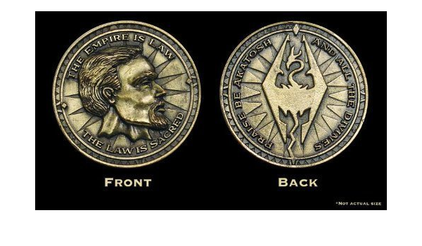 The Elder Scrolls Oblivion Skyrim Imperial Septim Coin Morrowind Daggerfall By The Elder Scrolls Oblivion Skyrim Imperial Septim Morrowind Daggerfall Amazon Sg Toys