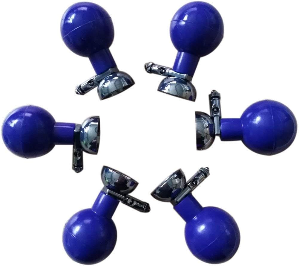 ECG/EKG Suction Electrode Ball Adult Size 1.02 inch Set of 6, Blue