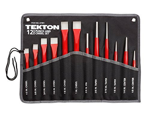 UPC 020209673812, TEKTON 67381 Cold Chisel and Punch Set, 12-Piece