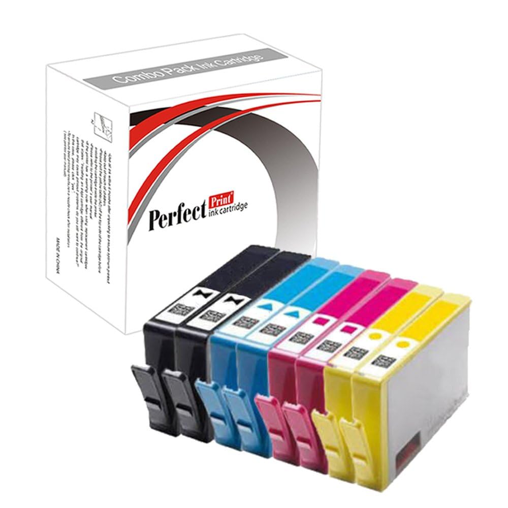 PerfectPrint Compatible Ink Cartridge Replacement for HP 6000 6500 6500A 7000 7500A E609a E609n E709n E709q 920 XL (Black/Cyan/Magenta/Yellow, 8-pack)