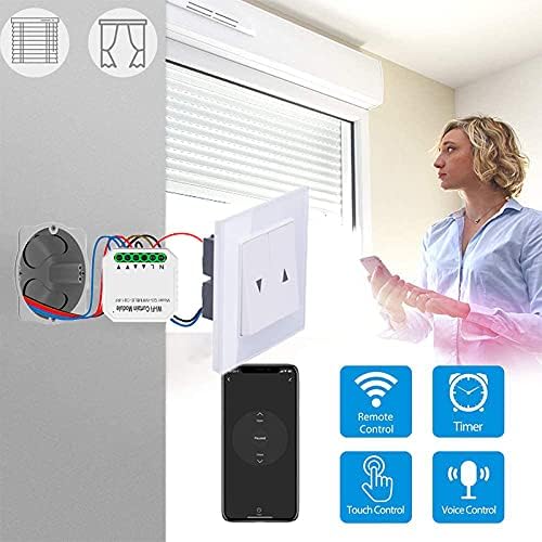 WiFi Vorhnge Rolllden Shutter Tuya Smart Life Wireless Home Automation DIY RF433 Vorhangschalter Modul Fernbedienung Mit Alexa Google Home Control