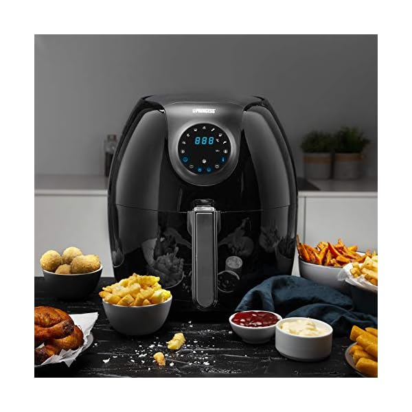Princess Digital Air Fryer Family, 5.2 Litre, 1700 W, 7 Presets, Baking Tin Included, Rapid Hot Air Circulation System…