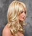KeeWig Synthetic Blonde Wig Wavy Light Golden Blonde with Pale Blonde Highlights JENNY #24BH613