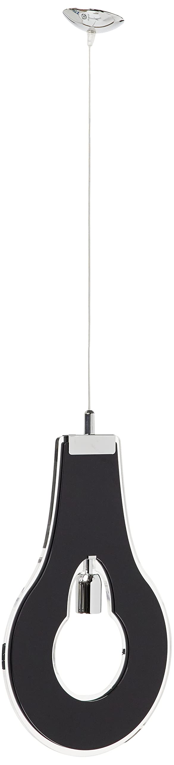 Selene Illuminazione Chandelier, Metal pmma, 42 W, Black