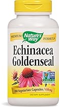 Nature's Way Echinacea and Goldenseal, 450 mg, 180 Capsules