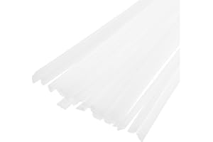 MECCANIXITY 20pcs 20 Inch Plastic Welding Rods PP Welding Strips for Plastic Welder, White