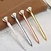 Bememo 4 Pieces Big Crystal Diamond Pen Metal Ballpoint Pen Black Ink and 4 Pieces Ballpoint Pen Refills