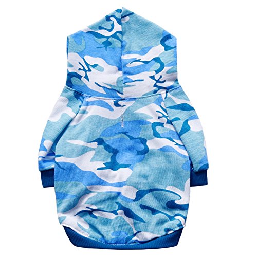 GINBL Pet Camouflage Small Dog Hoodie for Cute Dogs Sweatshirt Comfort Puppy Winter Costume Hoodies