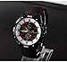 GT Racer Sport Watch Military Pilot Aviator Army Style Black Silicone Red Men Watches