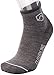 CloudLine Merino Wool Running Socks for Men and Women - Full Cushion, Anti-Blister, Moisture Wicking, Made in USA - Granite, Size Large, 1 Pair