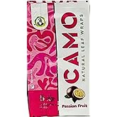 Afghan Natural Leaf Camo Wraps Passion Fruit 6 Packs - 30 sheets with an Official Camo Cones Sticker