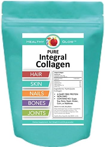 Pure Integral Collagen, 8 ounce (1/2 Pound), Dairy-Free, Pork-Free, Protein Drink Powder