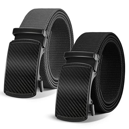 XZQTIVE Ratchet Belts for Men, Pack Golf Web Belt for Jeans with