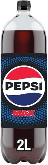 Pepsi Max 2L Bottle - Zero Sugar, Zero Carbs, 1 Cal per Can