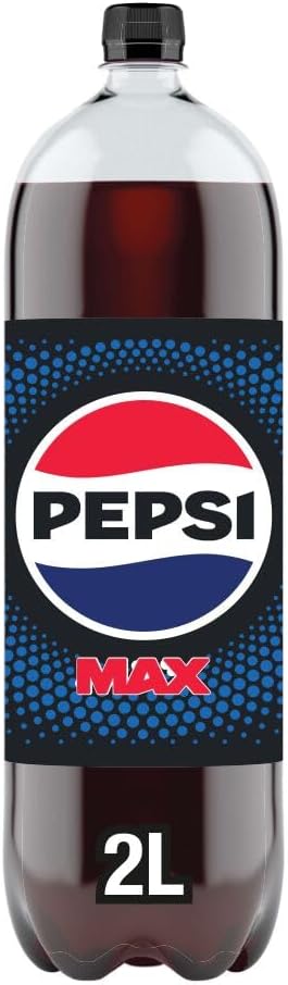 Pepsi Max 2L Bottle - Zero Sugar, Zero Carbs, 1 Cal per Can