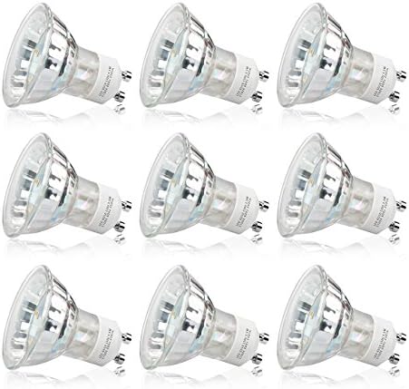 GU10 LED Bulbs, WINSEE 50W Halogen Equivalent Light, 350 Lumens, 3.5W MR16 GU10 Base, 2700K Warm White, 120° Beam Angle, Non-Dimmable, 9-Pack