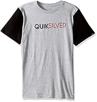 Quiksilver Big Boys' Short Sleeve Graphic Tee, Athletic Heather Grey, S/10