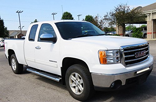 iJDMTOY 20" 100W High Power Single-Row CREE LED Light Bar w/ Lower Bumper Insert Mounting Brackets and On/Off Switch Wiring Kit For 2009-2013 GMC 1500 or 2008-2014 2500 3500 HD