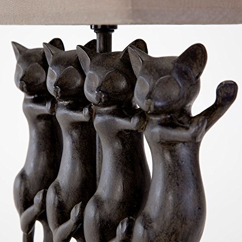 image for Bits and Pieces - Dancing Cat Lamp - Animal Shaped Table Lamp - Dancin