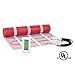 7.5 sqft Electric Floor Heating Mat Kit, 120V Electric Radiant Floor Heat Heating Mat System with Aube Programmable Floor Sensing Thermostat w/Floor Sensor. Tile, Stone, Marble, Laminate, Vinyl, Wood