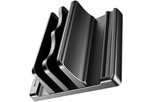 Vertical Notebook Stand Saves Desk Space Sustains to 4 Devices Notebook Panel Phone Addons Modifiable Width Silicone Mattress
