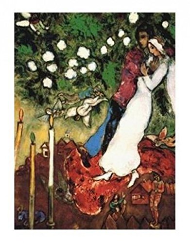 1art1 38651 Marc Chagall - Die DREI Kerzen Poster Kunstdruck 30 x 24 cm