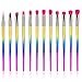Party Queen Makeup Brushes Set 12 Pieces Eyeshadow Eyeliner EyeBrow Shader Lip Professional Eye Makeup Kit Cosmetic Tools