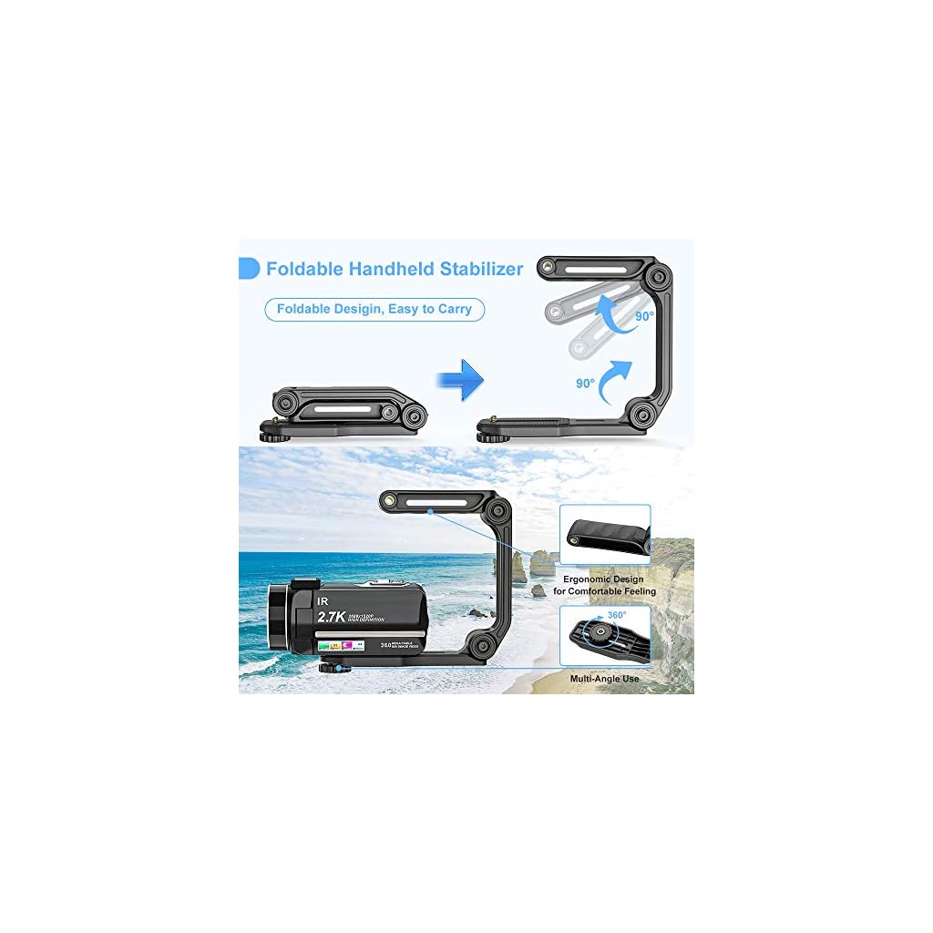 Video Camera 2.7K Camcorder Ultra HD 36MP Vlogging Camera for YouTube