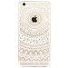 iPhone 6 Case, iPhone 6S Case, JAHOLAN TPU Silicone Gel Soft Clear Case Cover for iPhone 6 6S - White Tribal Mandala