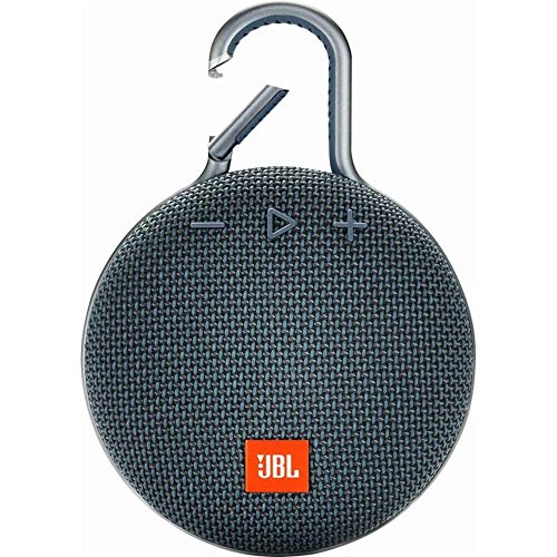 JBL Clip 3 Portable Waterproof Wireless Bluetooth Speaker – Blue (Renewed)