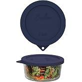SOPHICO 7Cup Round Silicone Lid Replacement for Pyrex&amp;AnchorHocking 7402-PC | Food Grade Silicone, Leakproof、Airtight Lids, Dishwasher Microwave Safe(1 pack)