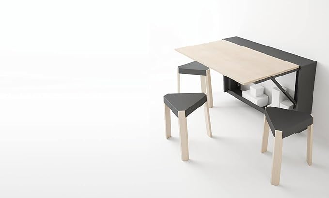 Mesa plegable plegable de pared, cubierta para radiador, contenedor